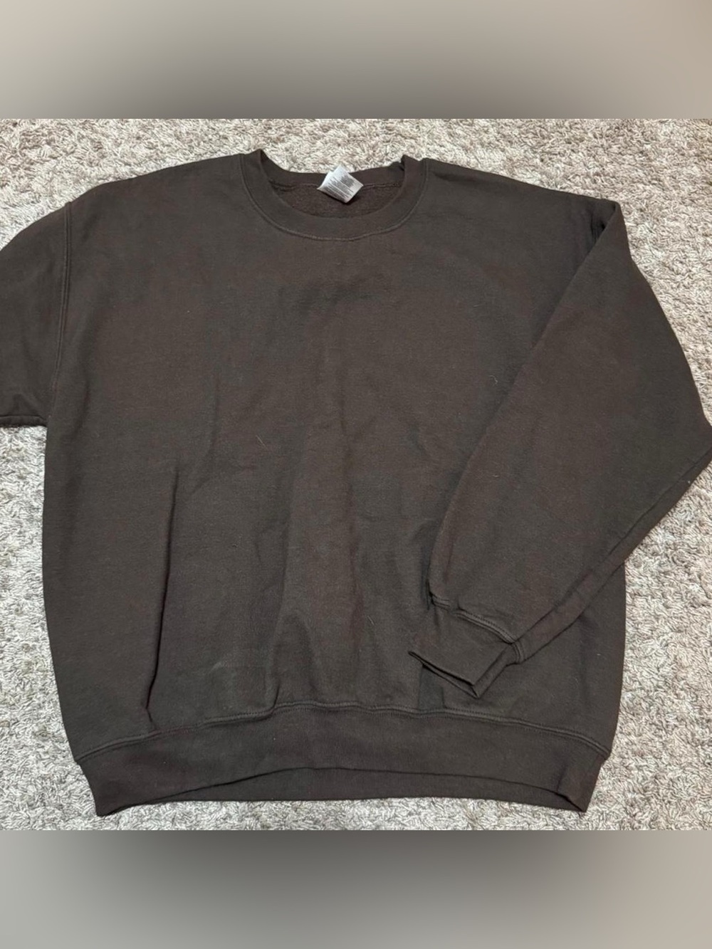 Brown Gildan crewneck sweatshirt